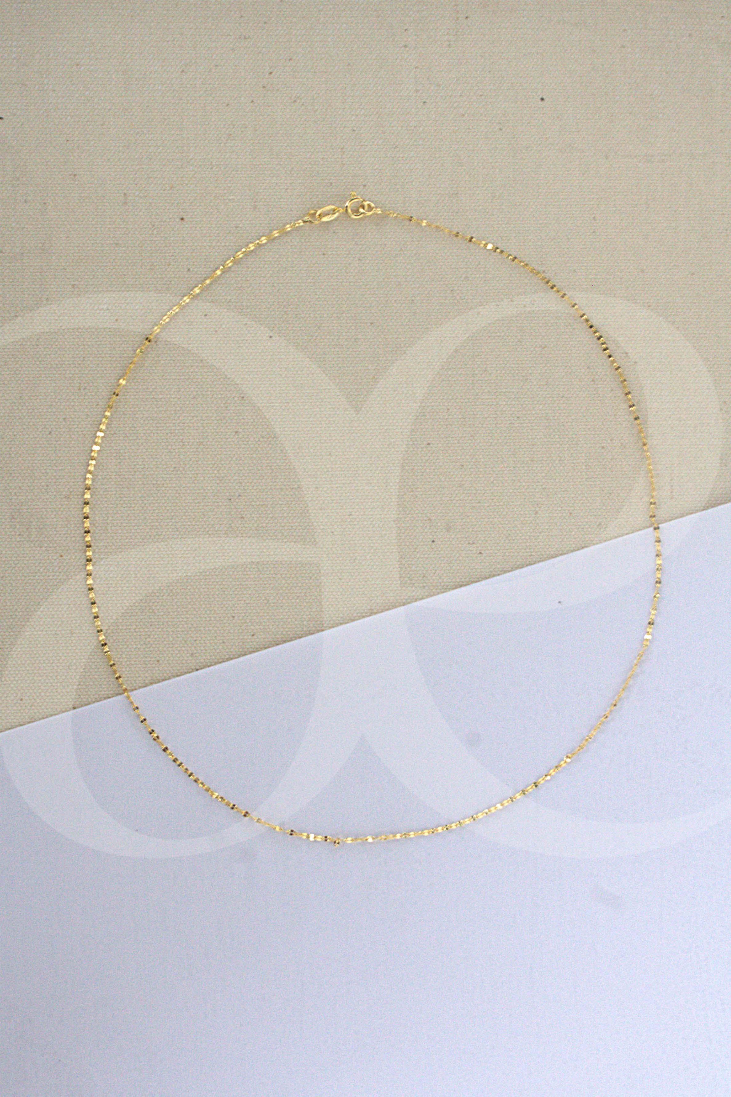 CADENA TEJIDO AROS CRUZADOS 45CM