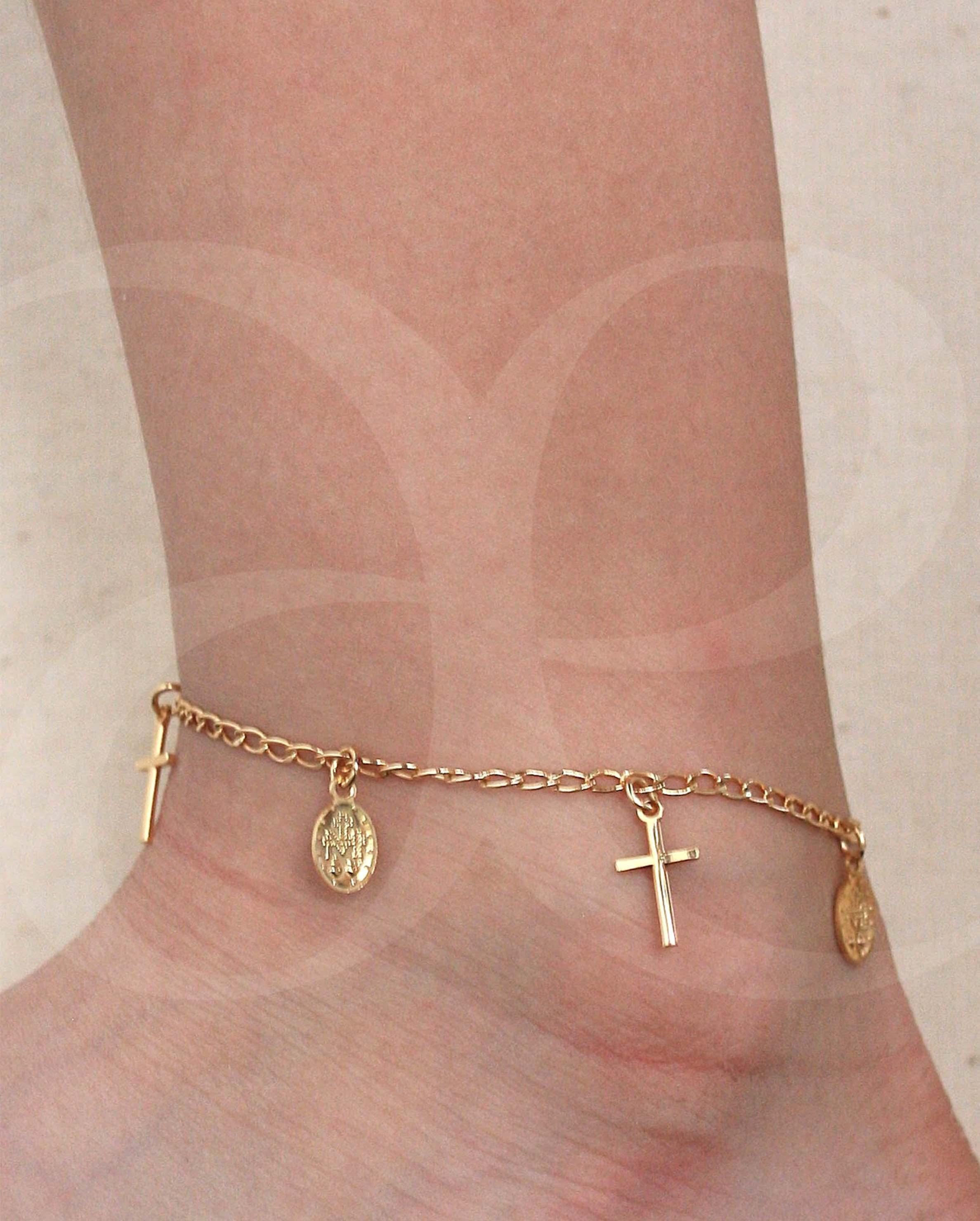PULSERA CRUZ VIRGEN